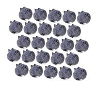 TOPBATHY 60pcs Foam Artificial Blueberries Lifelike Simulation Fruit Decor for Home Kitchen Dining Table Retail Display Fake Blueberries Model Craft