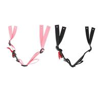 TOPBATHY 6pcs Adjustable Hard Hat Chin Straps with, Universal Construction Helmet Chin for Worksite, Head Protection Lower Straps in Pink and Black