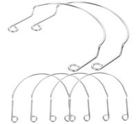 TOPBATHY 6pcs Aluminium Alloy Billiards Net Bag Fixator for Pool Table Corners Corner Support Rack Replacement Pockets Easy Installation for Snooker and Pool Tables