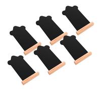 TOPBATHY 6pcs Double Sided Wooden Mini Chalkboard Signs with Stands Sustainable Frame Decorative Message Boards for Buffet Food Labels Wedding Party Event Tabletop Display