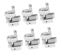 TOPBATHY 6pcs Electric Guitar Tuning Pegs Half-closed Machine Heads Right Side Classical Guitar Knobs for Accurate Pitch Adjustment and Easy Installation