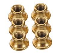 TOPBATHY 6pcs Internal Thread Lamp Fixture Connector Pipe Coupling Rod for Wall Table Lamps Iron Finish with Pressure Distributing Spacer Reliable Threaded Coupling for Safe Lighting