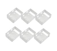 TOPBATHY 6pcs Metal Blind Brackets for Roller Shades Side Fix Window Headrail Holders Wear Resistant Support Bracket Blinds with Easy DIY Installation for Home Office Low Profile