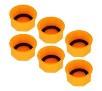 TOPBATHY 6pcs Replacement Gas Tank Caps for Fuel Cans with Coarse Thread, Impact Resistant Plastic Sealing Covers, Secure Fit for Engine Use and Long Journeys