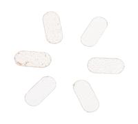 TOPBATHY 6pcs Sheepskin Violin String Protector Pads for Bridge, Preventing E String Wear with Easy Installation, Beige Musical Instrument Accessories for Lessons and Everyday Use