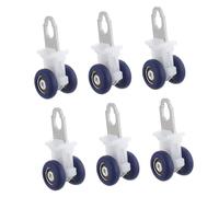 TOPBATHY 6pcs Silent Curtain Track Wheels Flexible Drapery Rollers for Smooth Gliding Curtain Accessories for Panels Sheers and Valances Easy Installation for Window Treatment