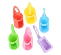 TOPBATHY 6pcs Silicone Essential Oil Bottle Case for 15ml Roller Bottles with Adjustable Strap Protective Cover Case for Carrying and Travel Holder