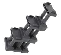 TOPBATHY 6Pcs Train Track Bridge Pier Supports Set Stackable Cylindrical Bridge Pillars with Curved Ramp for Model Railway Scenery for S Play