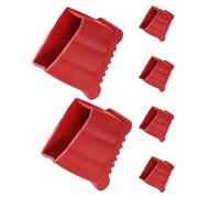 TOPBATHY 6pcs Universal Fit Rubber Ladder Feet Replacement for Telescopic and Extension Ladders with Quick Adjustment, Non-Slip Safety Covers for Commercial Sites and Household Repairs