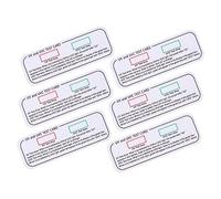 TOPBATHY 6pcs Uv Detection Cards Test Strips for Uv Tester Light Bulb Exposure Testing