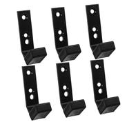 TOPBATHY 6Pcs Wall Mounted Barbell Rack Heavy Duty Barbell Support for Home Gym Fitness Equipment Organizer Compact Weight Lifting Storage Holder
