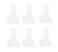 TOPBATHY 6pcs White Self-adhesive Guitar Pickguard Protector for Acoustic Guitar Surface Anti-scratch Plastic Plate Guard Accessory for Accessories