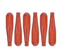TOPBATHY 6pcs Wooden Teapot Handle Replacement for Ceramic and Pottery Teapots Classic Side Handle Grip 4.33 Inches Resists Cracking and DIY Craft Repairs