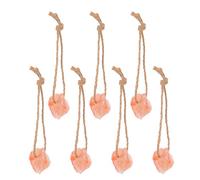 TOPBATHY 7pcs Natural Pink Mineral Salt Lick Block for Deer and Cattle with Enduring Salt Supplementation and Disease Resistance, Suitable for Farms with Diverse Livestock and Pasture Use,