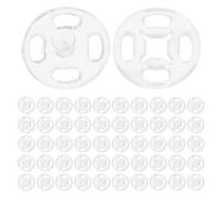 TOPBATHY 80 Sets Plastic Snap Buttons for Clothing with Invisible Buttons and Easy Operation, Round 10mm Fasteners for Travel and Business Use