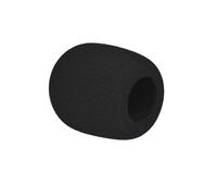 TOPBATHY 8pcs Black Sponge Microphone Covers Thick Replacement Cushions Protect Microphone from Wind Comfortable Fit for Stage Performance and Conference Room