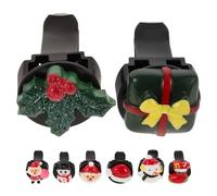 TOPBATHY 8pcs Christmas Car Air Freshener Clips Seasonal Auto Ornaments for Winter Decor Stylish Santa Hat Snowman Stocking Vent Clips Durable Space Saving Design for Car Interior