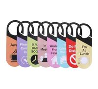 TOPBATHY 8Pcs Double-Sided PVC Office Door Signs with “Do Not Disturb” and “Please Knock” Privacy Door Hanger Tags for Meeting Rooms, Business Offices, Hotel and Home Use