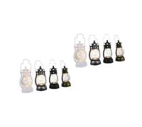 TOPBATHY 8pcs Led Small Lantern Oil Lamp Hanging Kerosene Lanterns for Party Camping Hiking Backpacking Led Light Hanging Light