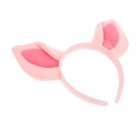 TOPBATHY 8pcs Pink Puppy Ear Headband Flexible and Comfortable Pig Ear Headwear for Halloween Party Stage Performance Prop Fits Safe Material Accessory