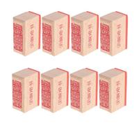 TOPBATHY 8Pcs Retro Chinese Seal Stamp Set with Wooden Handle - Wax Seal Stamper for Journaling, Scrapbooking, Crafting, Decorative Diary Stamps