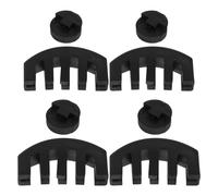 TOPBATHY 8Pcs Rubber Violin Practice Mute Set with Round and Claw Styles, Full Size Tourte Style Silencer for Violin and Viola, Noise Reduction Accessory for Quiet Practice and Music