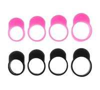TOPBATHY 8pcs Silicone Hand Pan Drum Picks Sleeves Drumstick Covers Drum Support Accessory for Handpan and Percussion Instruments, Suitable for Musical Instrument Playing and Practice