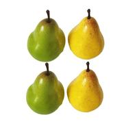 TOPBATHY 8pcs Simulation Pear Fruit Models for Photography Props Pear Model Teaching Aids Artificial Decor for Home Office Display