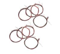 TOPBATHY 8sets Colorful Guitar Strings Replacement Steel Pack for Acoustic Beginners Maintenance Kit for Practice Sessions