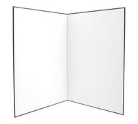 TOPBATHY A4 Cardboard Folding Reflector Thickened Stand Still Light Reflector Photography Reflective Board for Photo Black Silver White Suitable for Studio and Outdoor Use