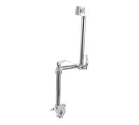 TOPBATHY Adjustable 360° Rotating Umbrella Holder for Wheelchair and Scooter, Foldable Stainless Steel Umbrella Clamp Stand for Outdoor Mobility, Handsfree Use and Stable Support
