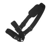 TOPBATHY Adjustable Radio Harness Strap for Body Camera with Quick Access and Ergonomic Form, Black Cloth and Plastic Material, for Field Inspections and Long Patrols by Police and Security