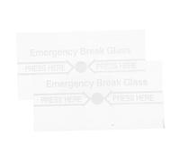 TOPBATHY Alarm Dust Cover Fire Alarm Glass Break Switch Cover 2pcs Replacement Panels for Manual Emergency Use Essential Safety Equipment