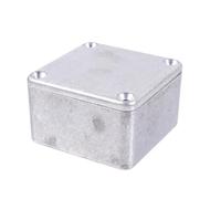 TOPBATHY Aluminum Enclosure Case for Guitar Effect Pedal with No Sharp Edges and Surface Polished Finish, Suitable for DIY Guitar Effect Pedal Applications, Silver Sturdy Diecast Metal Box