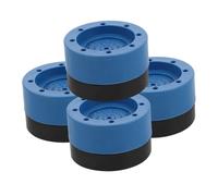 TOPBATHY Anti-vibration Washing Machine Cushion Pads 4pcs Set, Non-slip Rubber Mechanical Vibration Damping Mats for Washing Machine Feet, Noise Reduction and Floor Protection in Blue