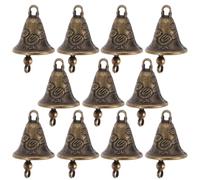 TOPBATHY Antique Bell Feng Shui Wind Chime Jingle Bells Hanging Craft Pendant Decoration for Home Car Door Charm 11 Pieces