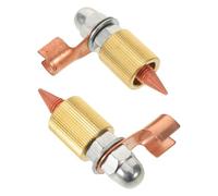 TOPBATHY Automotive Welding Ground Clamp 2pcs with Copper Alloy Material Compact and Flexible Design User-Friendly Operation for Vehicle Sheet Metal Repair Suitable for Professional