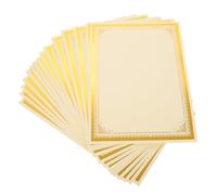 TOPBATHY Award Certificate Paper A4 Blank Diploma Sheets with Gold Foil Border 250Gsm for Graduation Ceremony and Employee Recognition