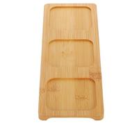 TOPBATHY Bamboo Drink Flight Set with Threehole Design Accommodates Glasses and Reduces Noise, Serving Tray for Wine and Beer Tastings at Restaurants or Home Parties