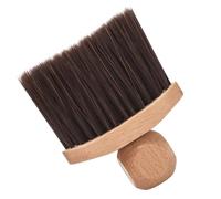 TOPBATHY Barber Hair Cleaning Brush with Wooden Handle and Soft Nylon Bristle Head Efficiently Cleans Hair Fragments for Barber Stations and Personal Use
