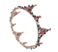 TOPBATHY Baroque Style Bridal Crown Wedding Headband Bride Hair Accessories Elegant Two-tone Baroque Headdress for Wedding and Formal Occasions