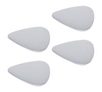 TOPBATHY Bass Guitar Picks Stainless Steel 4Pcs Double-Sided Glossy Metal Plectrums for Ukulele Electric Acoustic Use