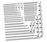 TOPBATHY Bassoon Repair Parts Kit with Axle Rods Screws Pads Multipurpose Wind Instrument Repair Tools for Bassoon Flute Piccolo Saxophone Clarinet Easy Installation Compact Design