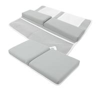 TOPBATHY Bath Kneeler and Elbow Rest Pad Set for Bathtub Padded Knee Mat with Elbow Protective Mat for Baby Bathing Quick Dry Easy Install 21.65 X 16.54 X 1.57 in