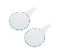 TOPBATHY Blank Handheld Dry Erase Whiteboards Round White Board Scoring Boards for Judges Voting in Classrooms Events and Office