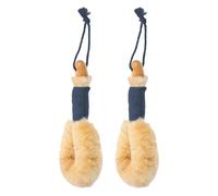 TOPBATHY Body Exfoliator Scrubber 2pcs Long-Handled Natural Fiber Bath Brush for Shower and Gym with Relaxing Massage