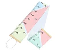 TOPBATHY Boys and Girls Height Chart Wall Hanging Simple Design Wall Ruler for Children's Room and Corridor Removable Wood and Cloth Growth Chart Random Color