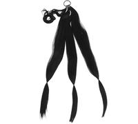 TOPBATHY Braided Hair Extensions Women Long Hair Piece Synthetic Braided Ponytail Extension for Curly Ponytail Style