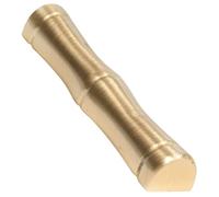 TOPBATHY Brass Chinese Calligraphy Brush Holder Pen Rest with Paperweight Function Retro Desk Rack for Home Office Schoolroom Decoration Artistic Bamboo Style Brush Pen Stand
