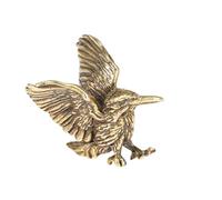 TOPBATHY Brass Small Bird Pendant Keychain Diy Charm for Crafts Makers Vintage Decorative Compact Brass Pendant for Jewelry Making and Creative Keychains